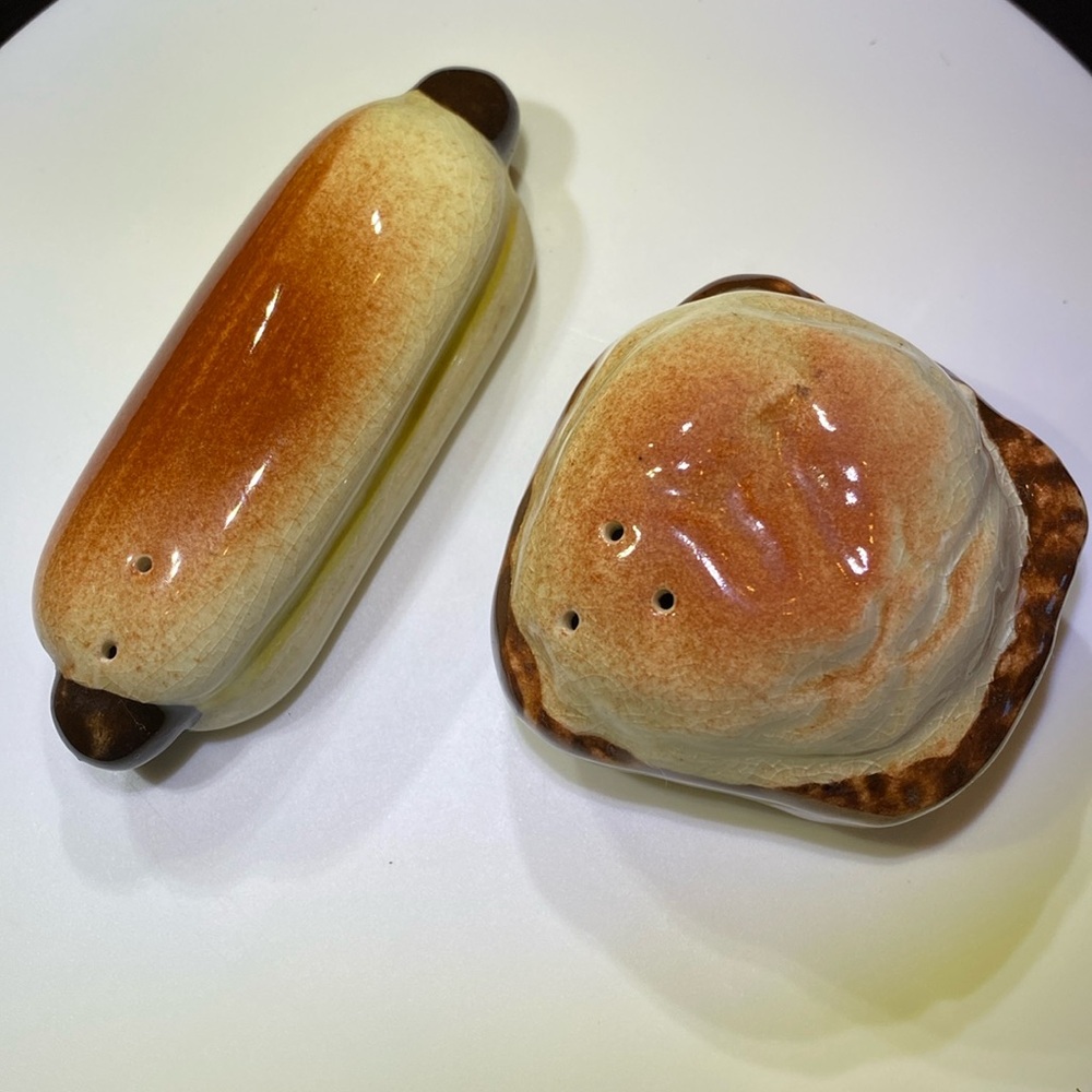Vintage 70’s Hamburger and Hot Dog Salt & Pepper Shakers